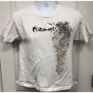 Del Sol White Cozumel Color Change In The Sun Tee Shirt Size Youth Large